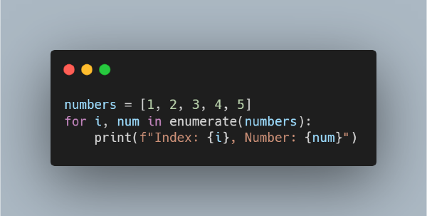 enumerate() para bucles con índice