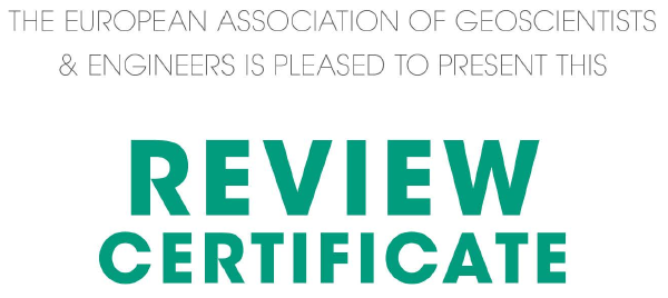 Certificado de revisor en EAGE... con una curiosa errata
