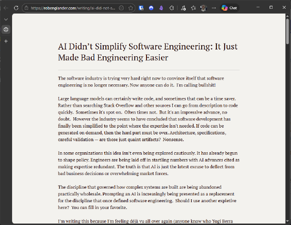La IA no simplificó la ingeniería de software: facilitó la mala ingeniería