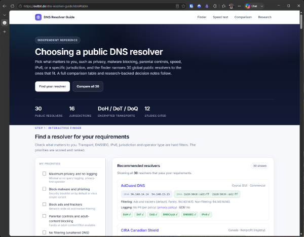 Cómo Elegir un Resolutor DNS Público